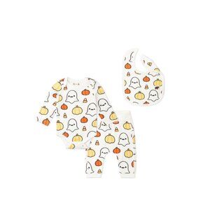 Monica + Andy Organic Cotton Baby 3-Piece Halloween Set 0–3M